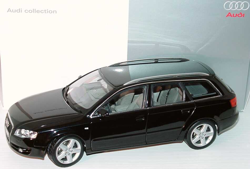 1zu18_Audi_A4_Avant_Facelift_2004_phantomschwarzmet_Audi_Minichamps_5010404225_12433_01.JPG