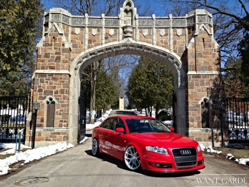 Audi-A4-B7-Red-19x9.5-19x9.5-Satin-Silve