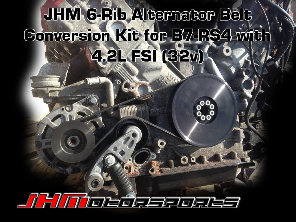 JHM-b7-rs4-6-rib-alt-belt-pulley-convers