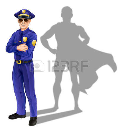 40825628-hero-concept-de-policier-une-il